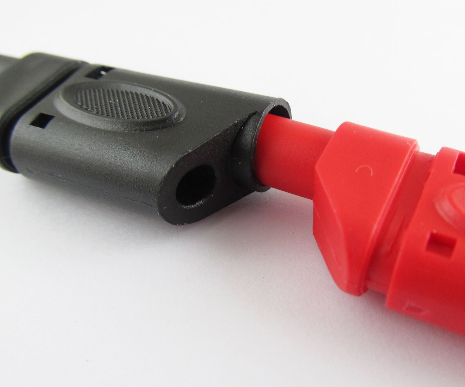 10pcs Hard Plastic Full Seal Insulated Stackable 4mm Banana Plug 54mm Red Black
