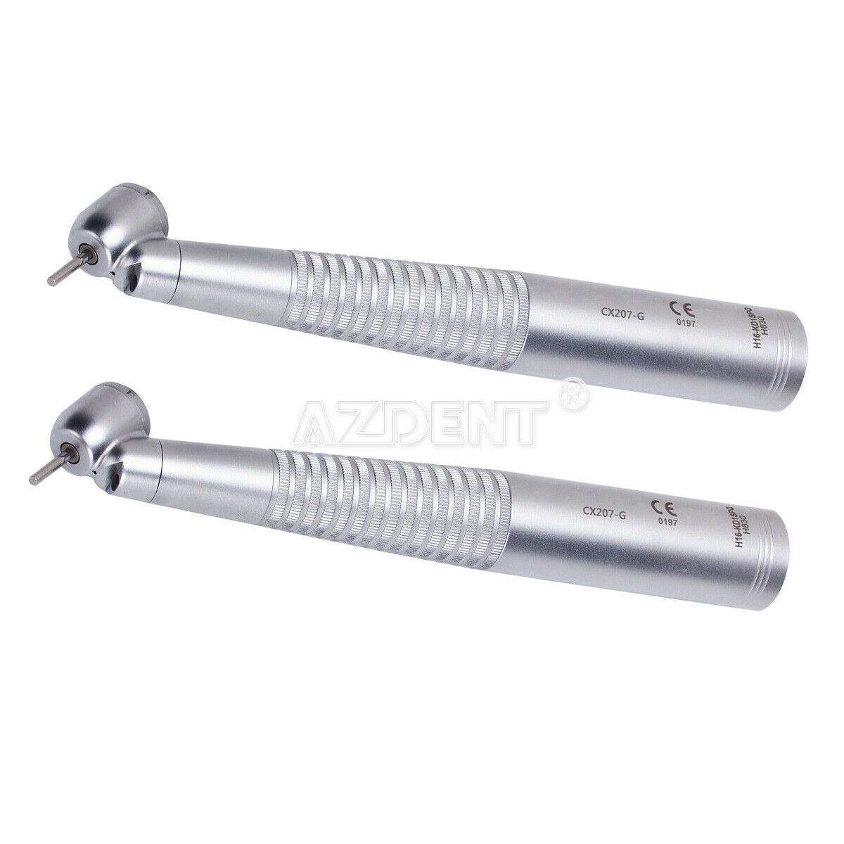 2 X Dental Surgical 45° Fiber Optic High Speed Handpiece Push No quick coupling