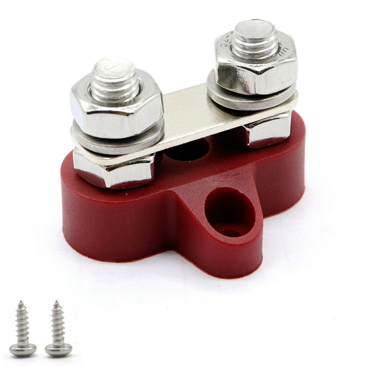 DC12-48V M6 Dual Terminal Block Stud Busbar Power Stud Distribution Box for Boat