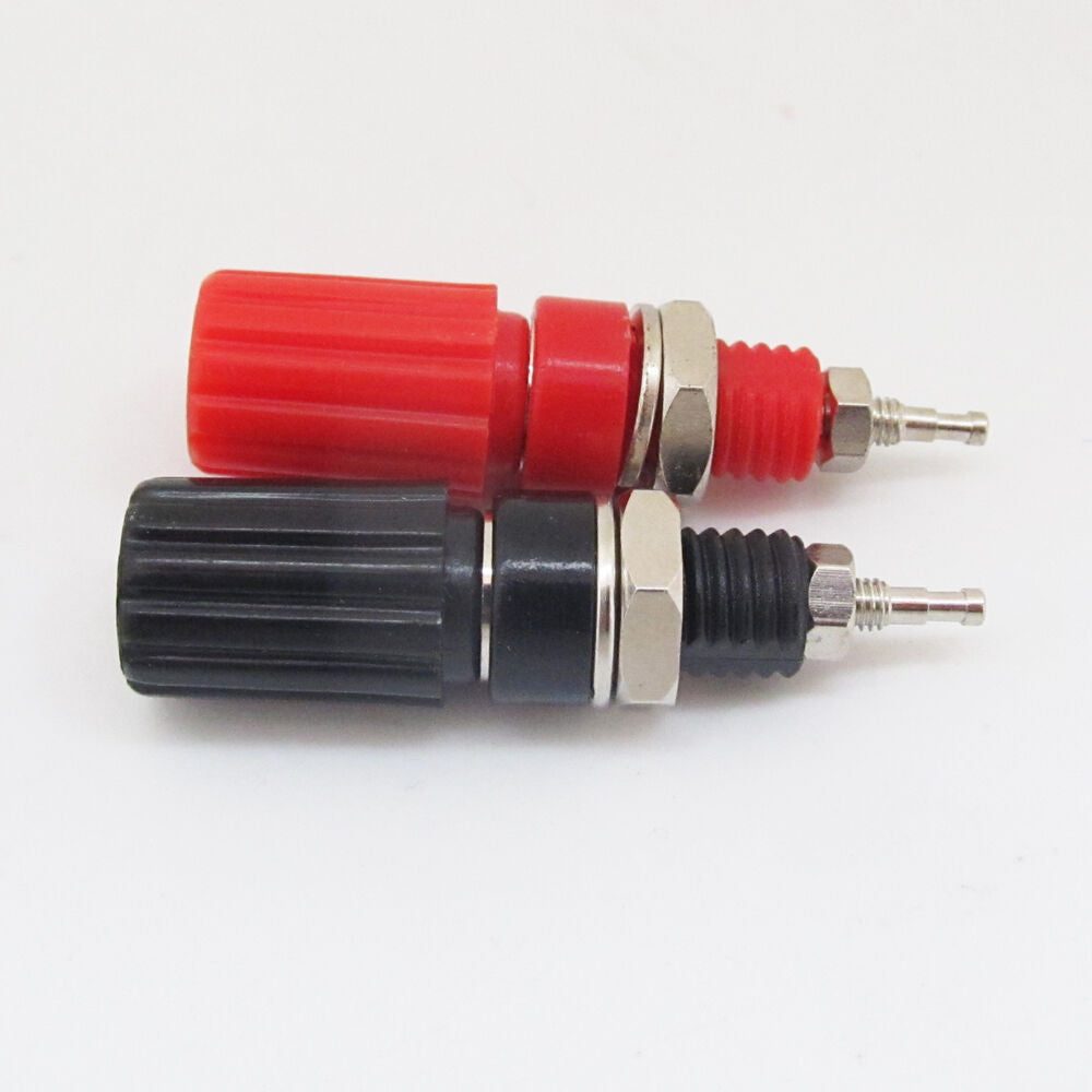 50pairs Copper 4mm Long Binding Post For 4mm Banana Plug Test Connectors R+B