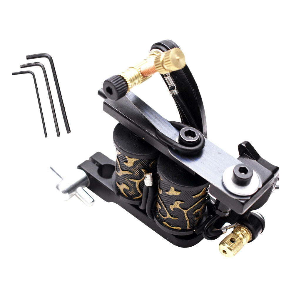 Tattoo Machine Supply Liner & Shader Tool with 10 Coils Wraps Accessory