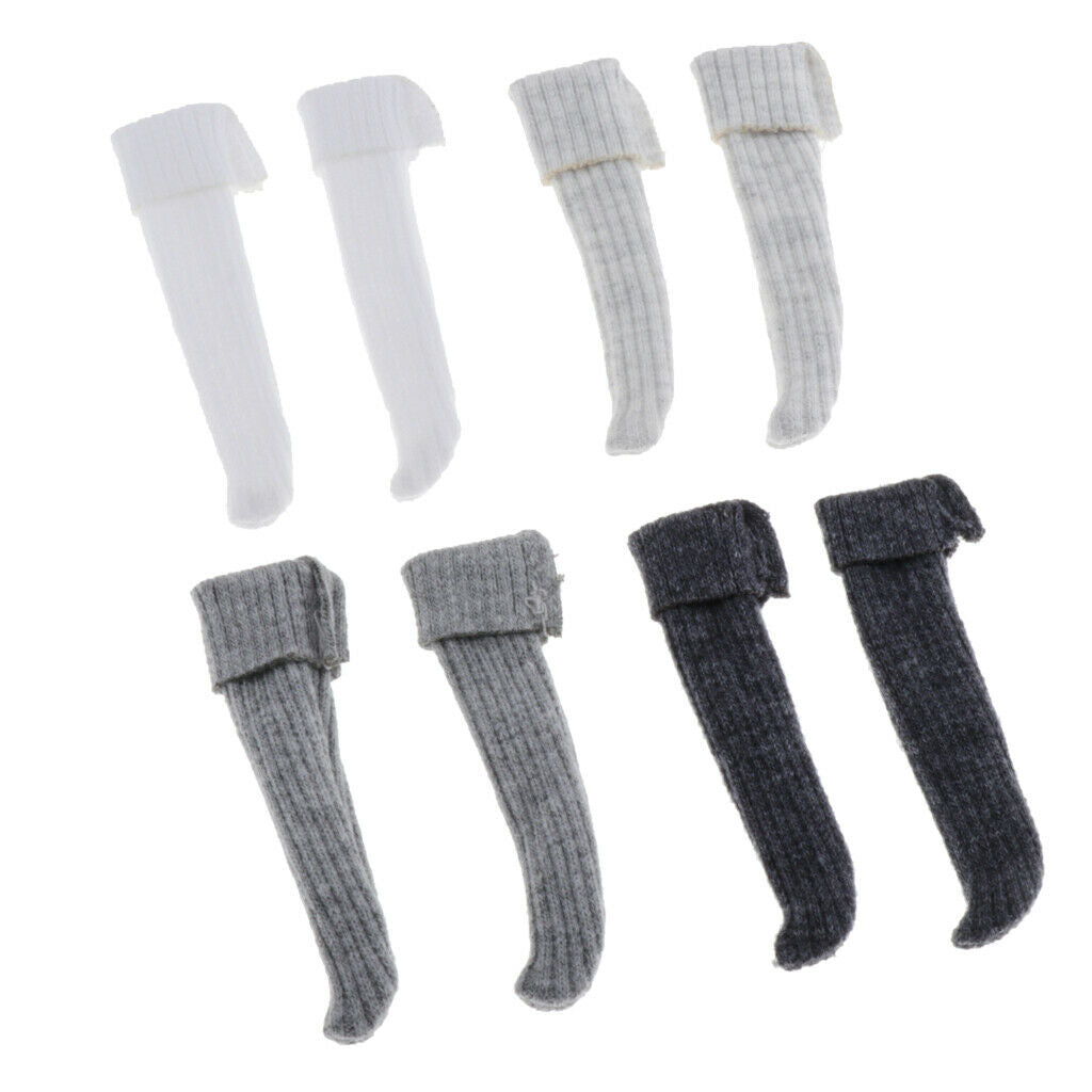 4 Pairs of BJD Stocking for 1/6 SD BB Licca/Momoko/Azone Outfits DIY Accs