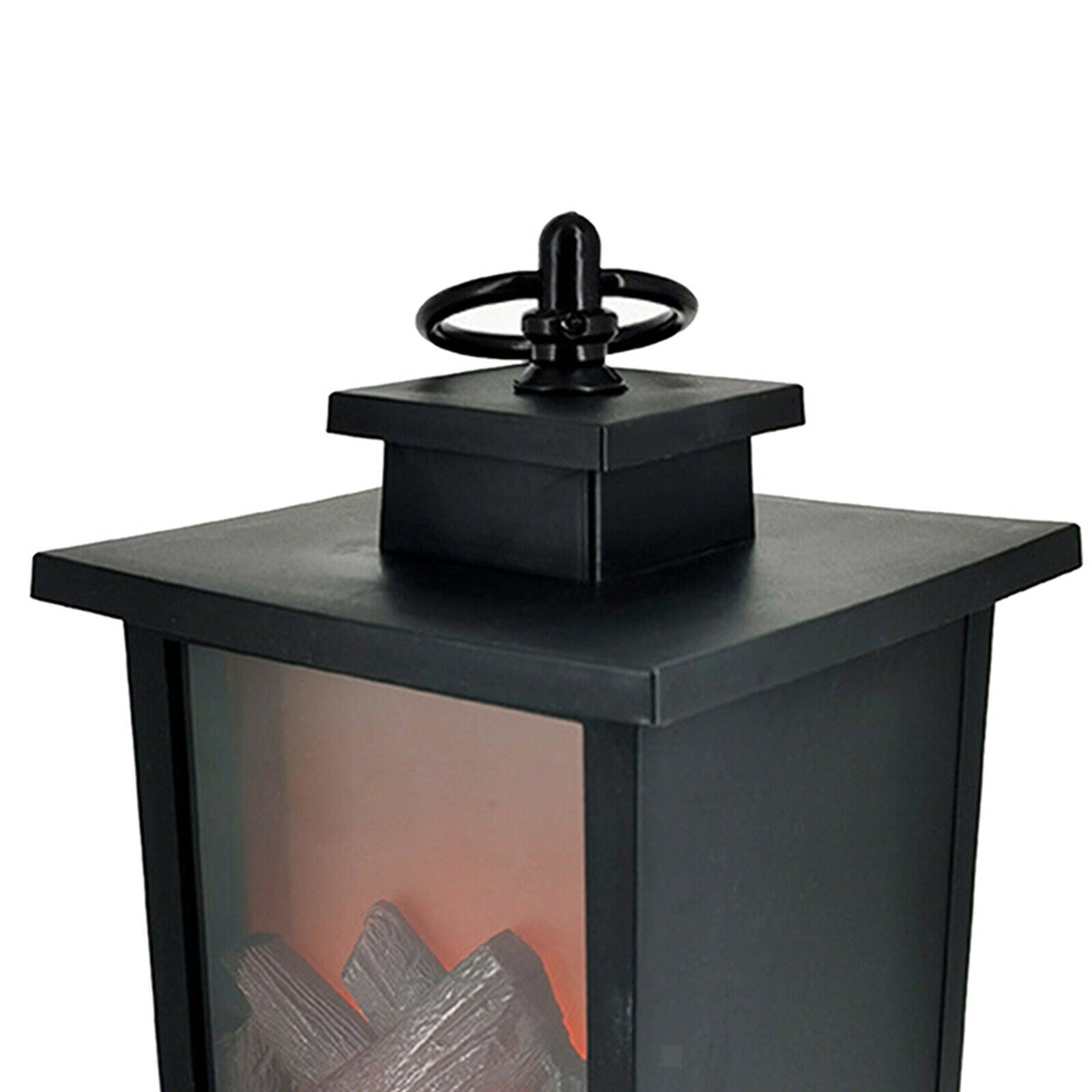 Battery Powered Table Fireplace Lantern Lamp Decorative LED Light for Garden