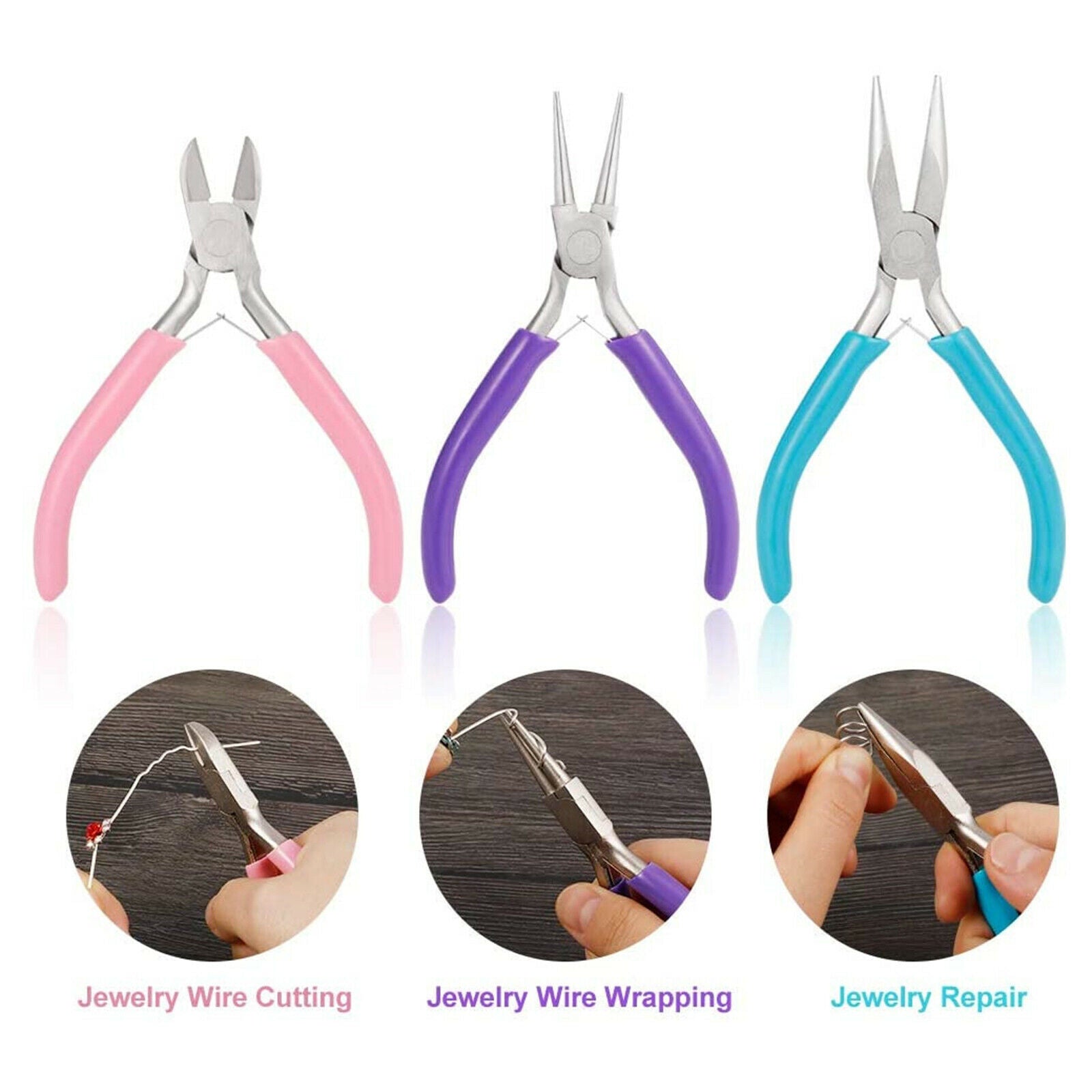 Pliers DIY Craft Bent Round Nose Wire Cutter for Jewellery Making Handmade