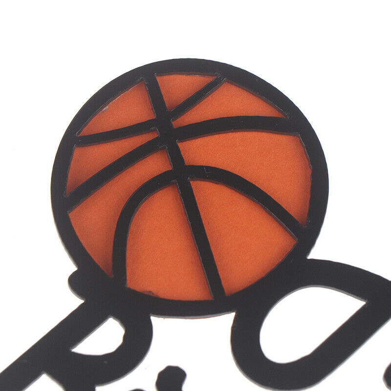 Basketball Acrylic Cake Topper Creative Happy Birthday Cake Topper For K .l8