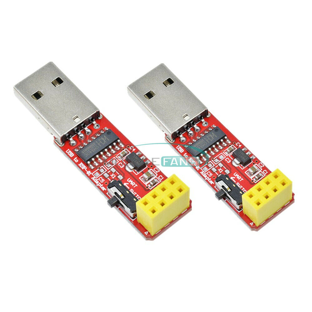 2PCS USB to ESP8266 ESP-01/01S Wireless Wifi Adapter Module with CH340G Driver