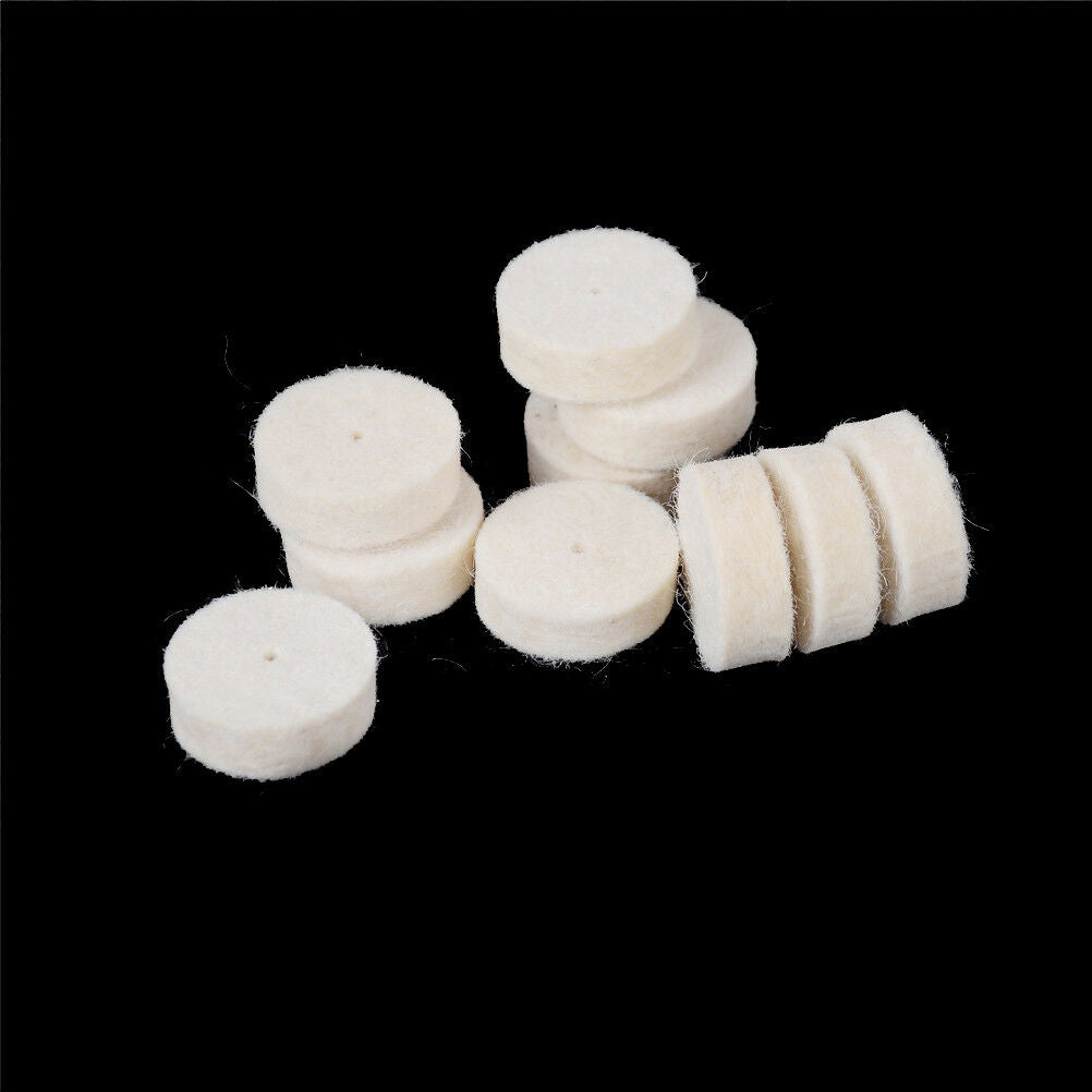 25Mm 10Pcs Grinder Wheel Brush Wool Felt Polishing Buffing Drill Rotary To.l8