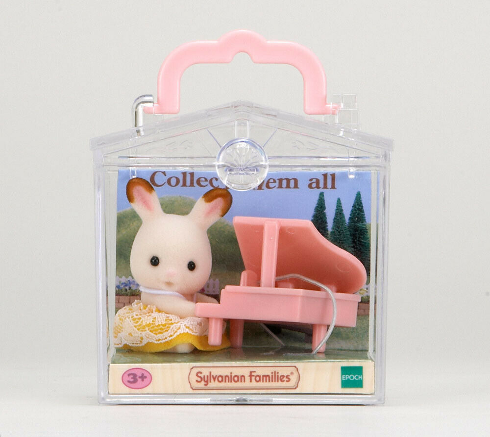 Sylvanian Families Carry Case 5202 Baby Carry Case (Rabbit With Piano) /3+