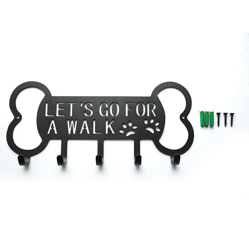 Metal Pet Dog Leash Hanger Hook Dog Leash Wall Rack Holder with Free Nail HaFCA