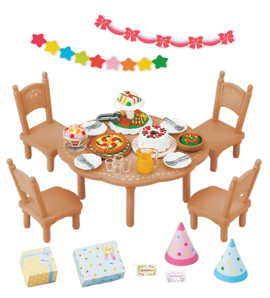 Sylvanian Families Furniture & Accessories 4269 Party Set /3+ Brand New In Box
