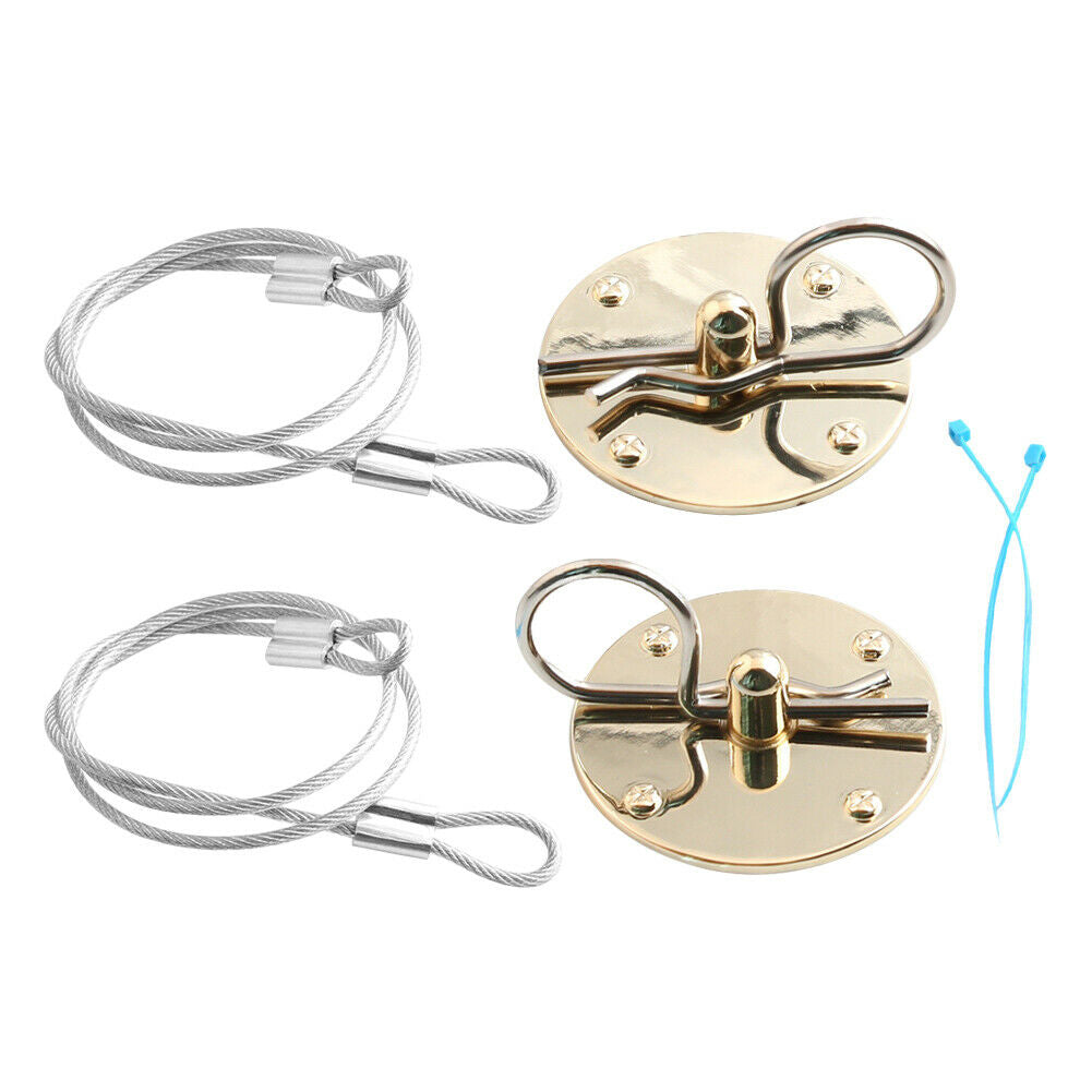 1Pair Universal Racing Bonnet Hood Pin Plate Lock Latch Appearance Kit