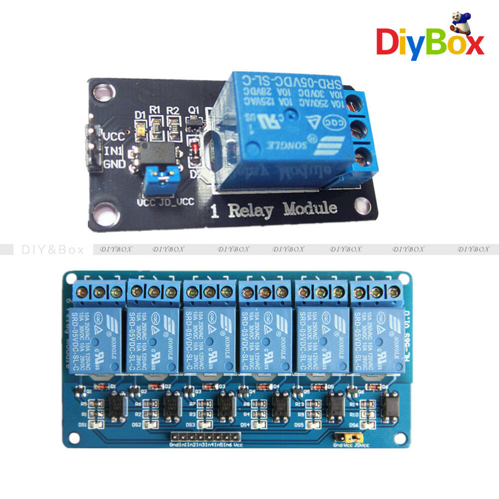 6 Channel DC 3V Relay Module Expansion Board Optocoupler Insulation for Arduino