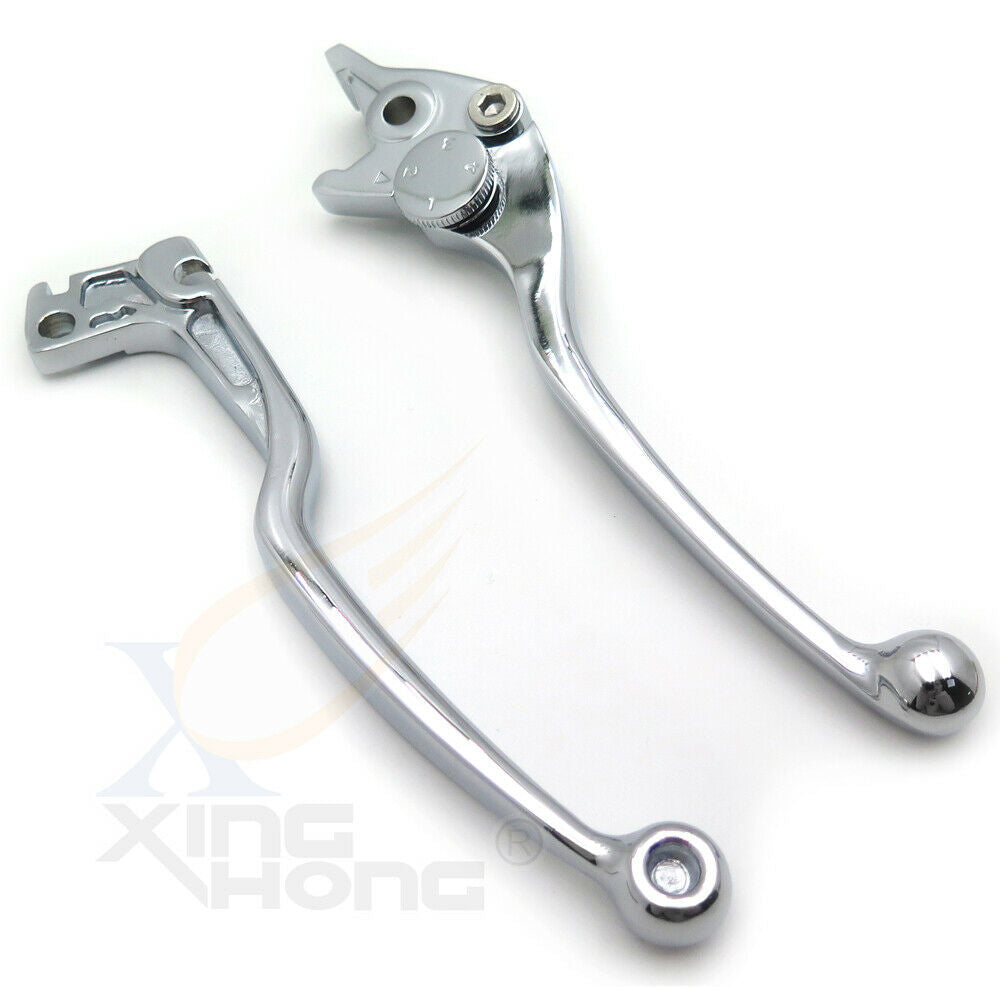 Brake Lever Clutch Hand Levers Chrome For Suzuki Gsxr 600 750 Katana SV650 S
