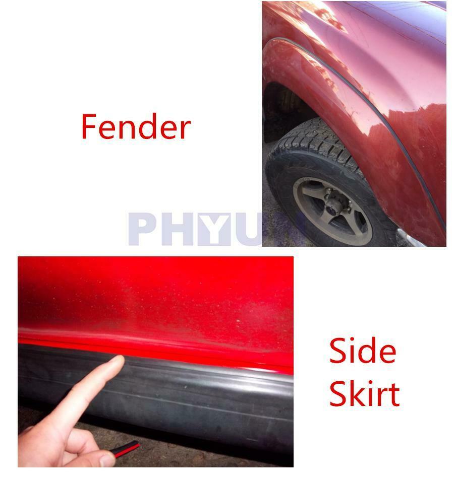 5M 5*7mm Black Car Front Rear Bumper Lip Fender Headlight Rubber Sealing Strips