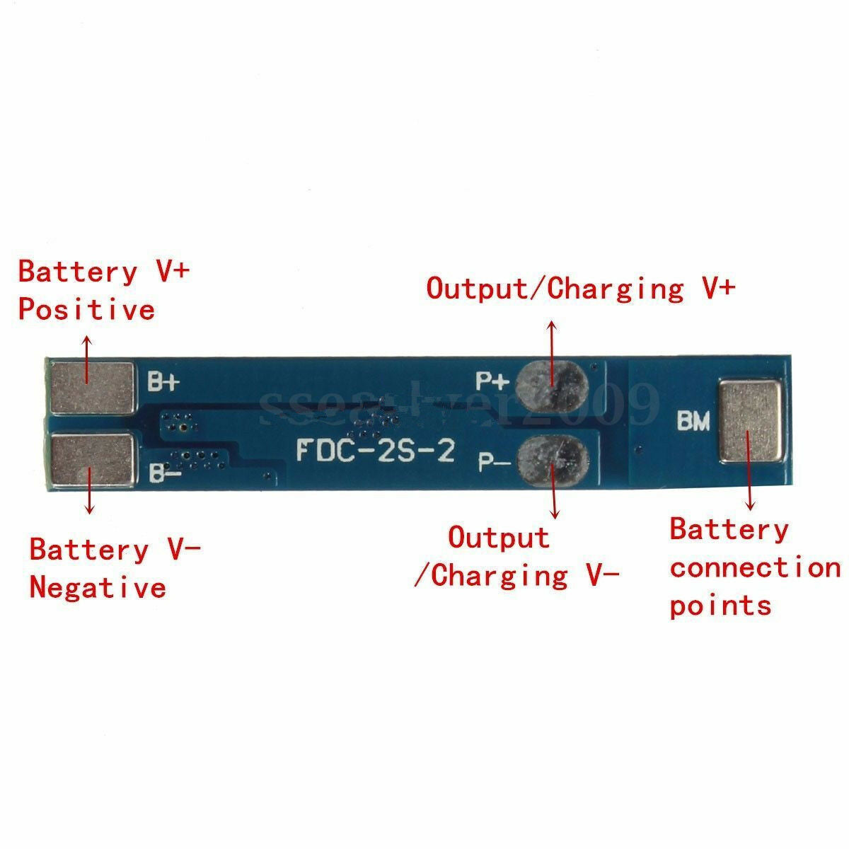 2X 2S Li-ion Lithium Battery 18650 Charger Protection Board Module 3A 7.4V 8. Xz