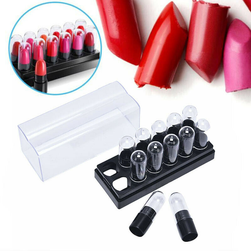 12pcs/Set Empty Lipstick Tubes Lip Balm Container DIY Cosmetics Makeup To XG Rf