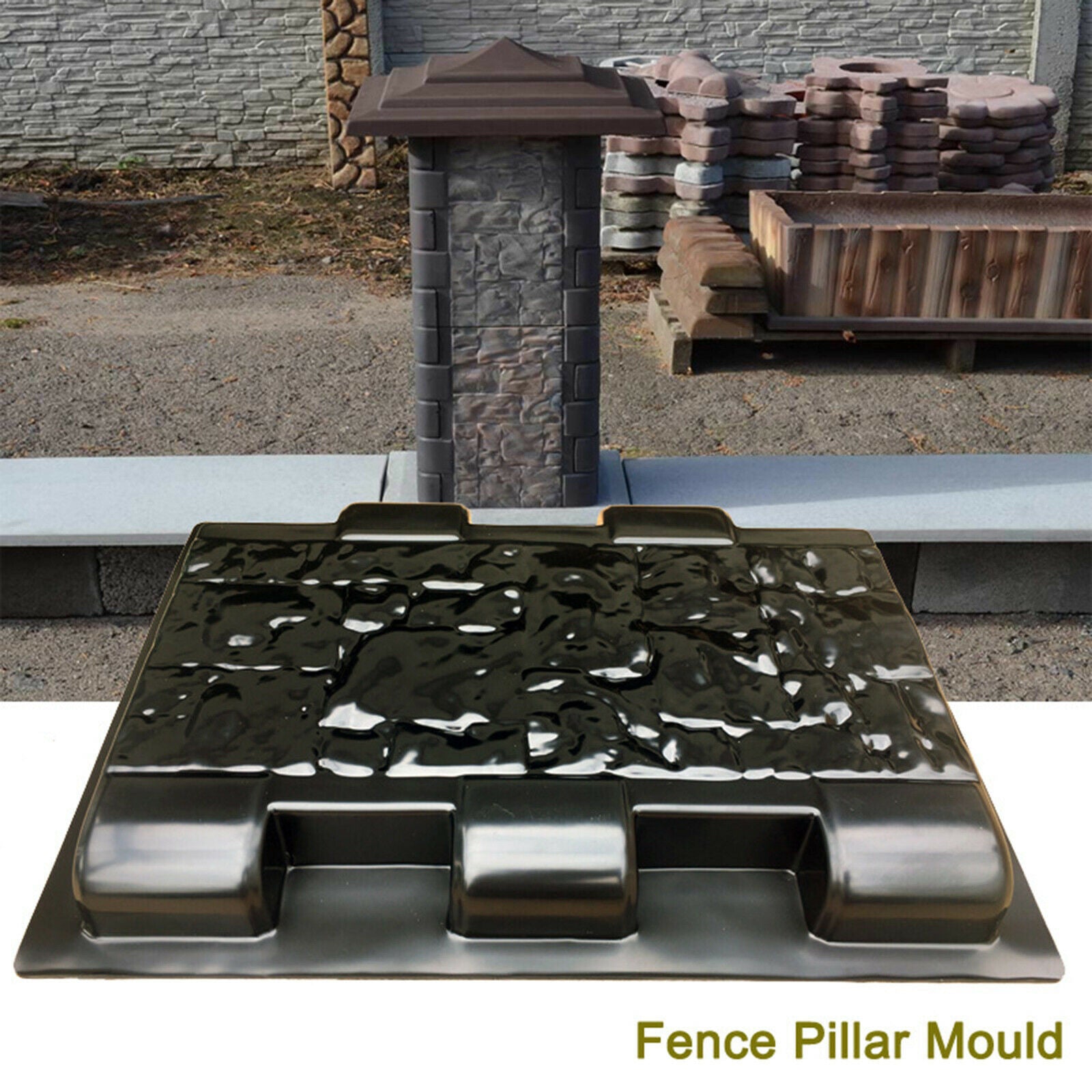 Garden Simulation Fence Mold Cement Concrete Mould Column Mould for Driveway