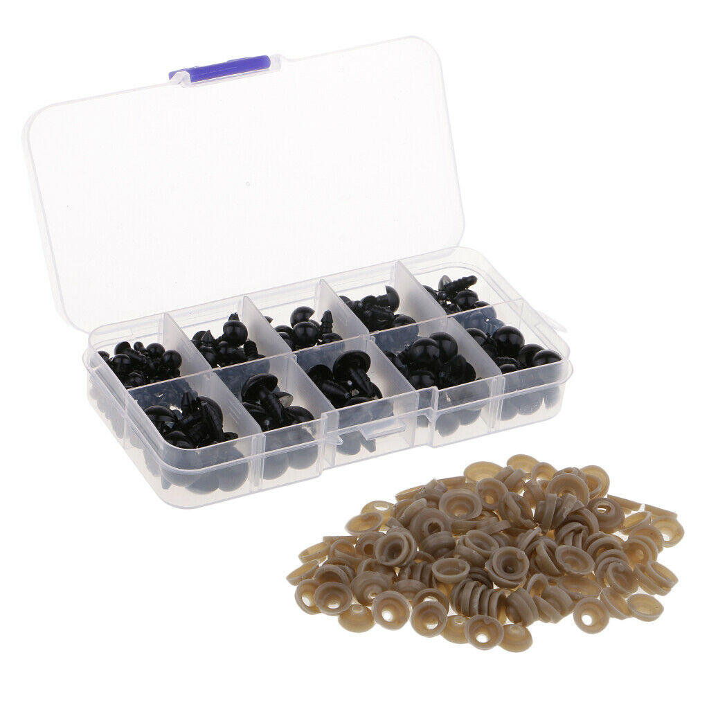 142 pieces of plastic safety eyes and safety noses with