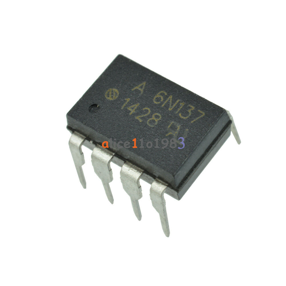 10PCS NEW 6N137 DIP8 FSC ISOLATOR 2.5KVRMS 1CH OPEN