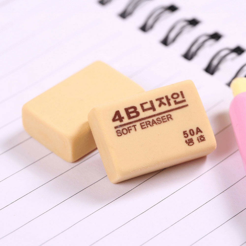 10x Rubber 4B Pencil Eraser for Art Drawing Writing Office School Nursery Gifts