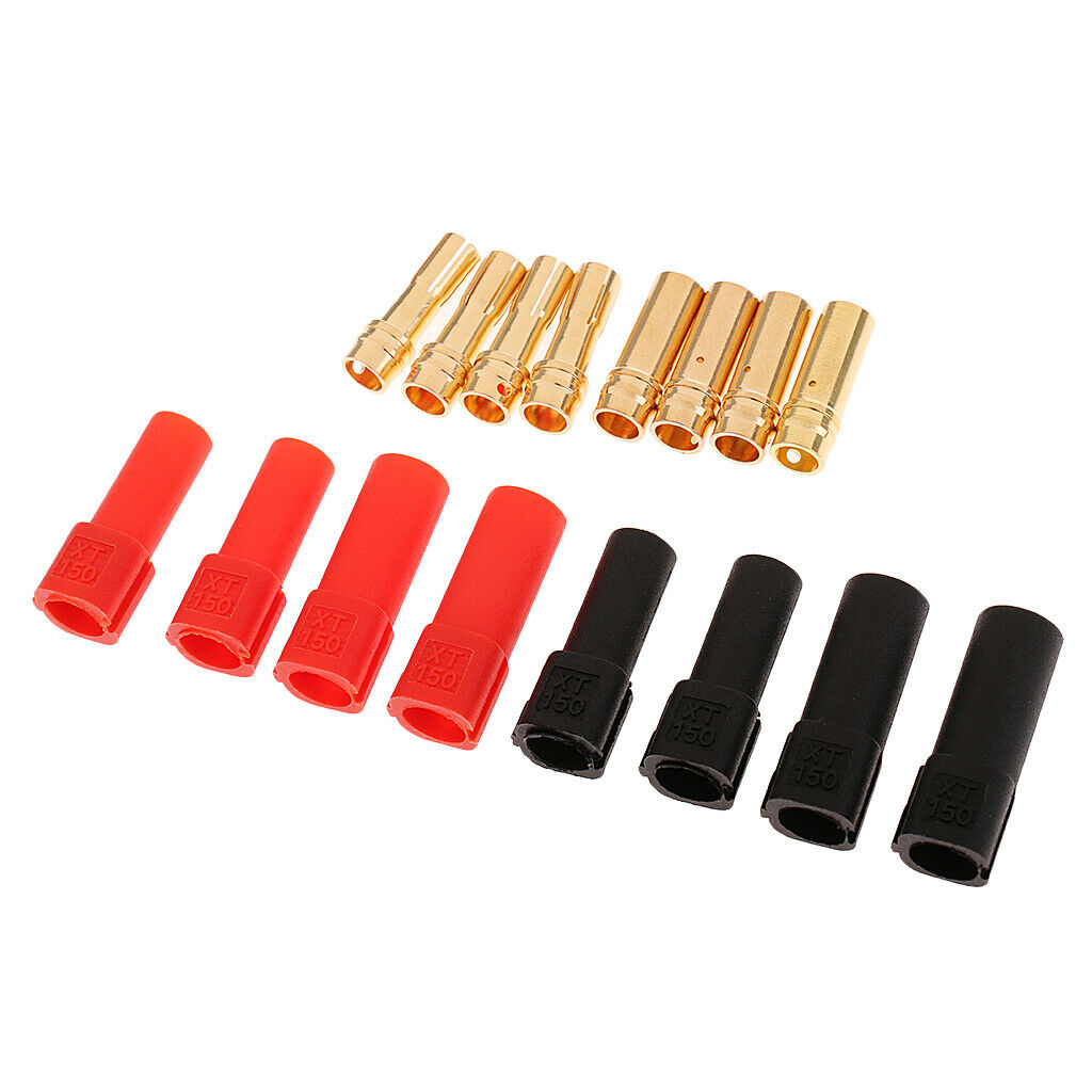 RC XT150 Male Female DIY Banana Connector for Lipo Battery Convert 4 Pairs