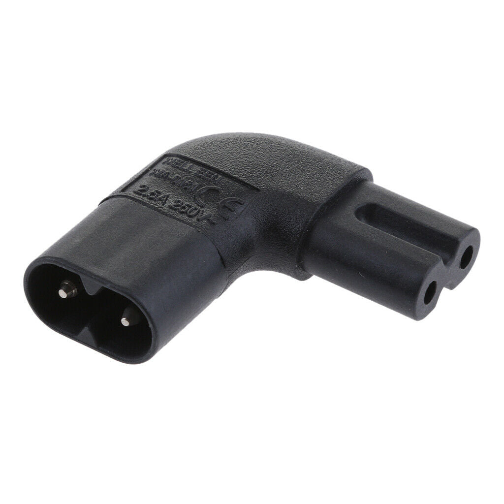 IEC320 C7 to C8 Power Extension Cord Cable , Black