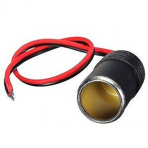 12V UNIVERSAL FEMALE CAR CIGARETTE LIGHTER SOCKET CONNECTOR ADAPTOR & WIRE 5MP