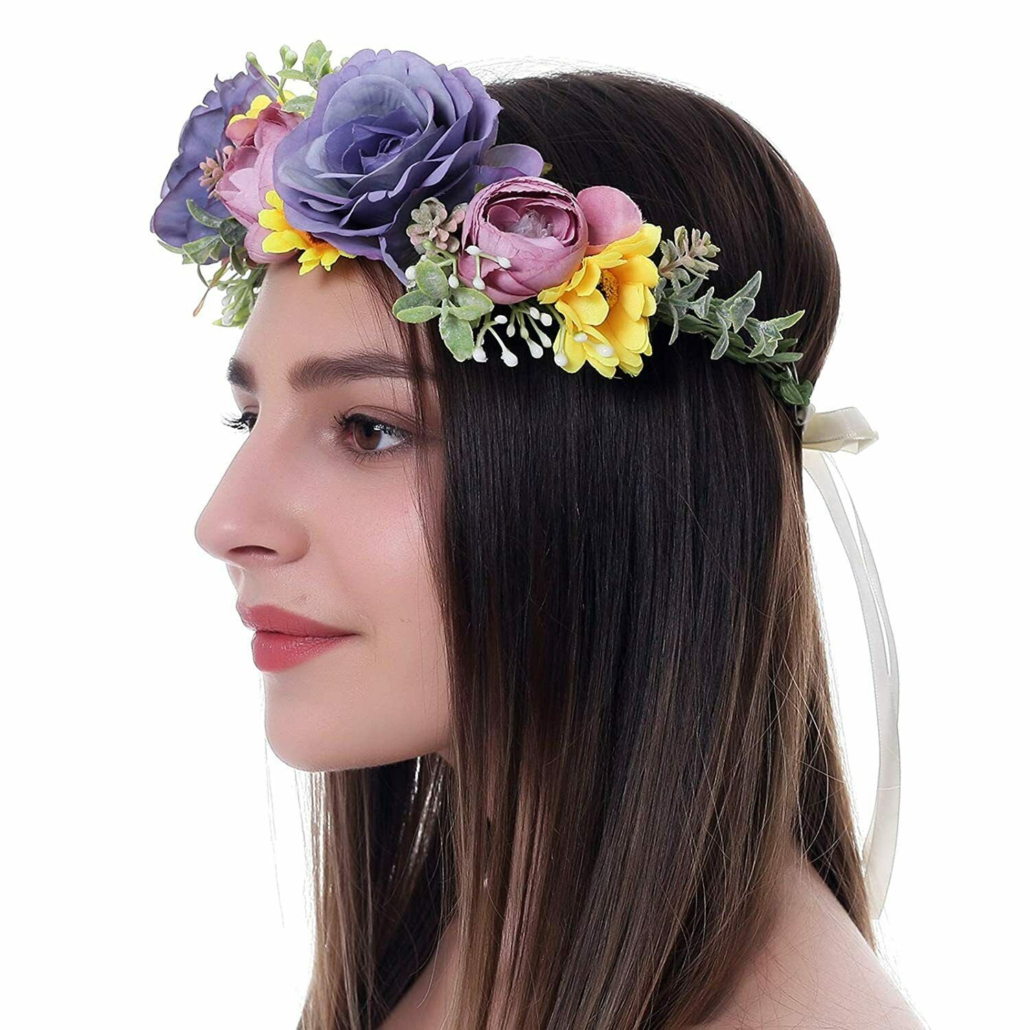 Decor Women Festival Flower Headbands Wedding Wreath Crown Hair Accessories