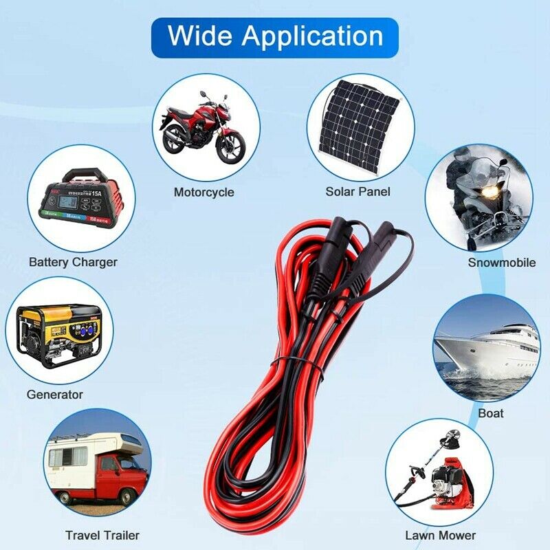 15Feet SAE to SAE Extension Cable,  Connect Disconnect SAE Power Connector CabN6
