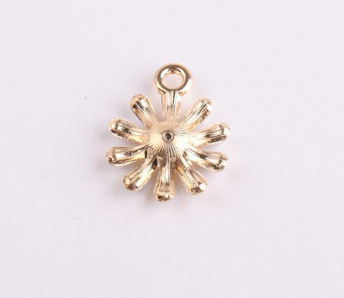 20pcs Jewelry pendant Oil drop alloy Flower pendant Bracelet earring material