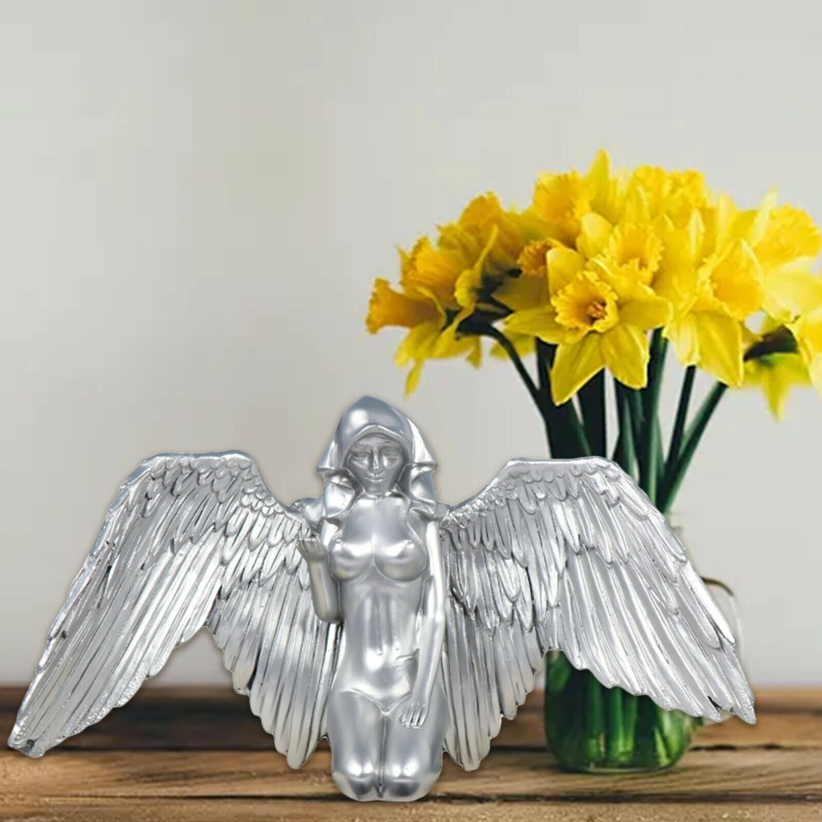 Nude Female Angel Statue Character Sculpture Tabletop Arrangement Decoration
