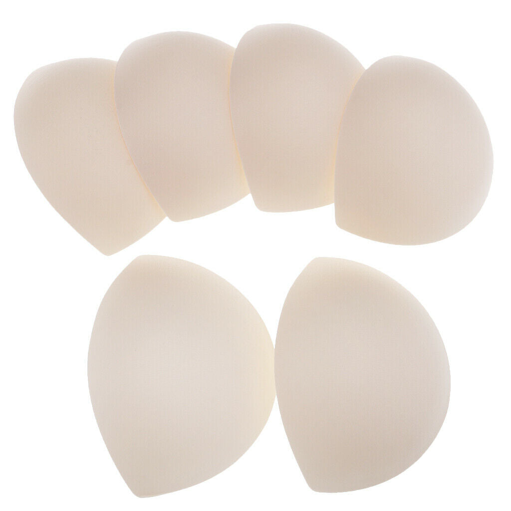 3 Pairs Nude Removable Bra Pads Cups Bra Inserts for Sports Bikini Swimwear
