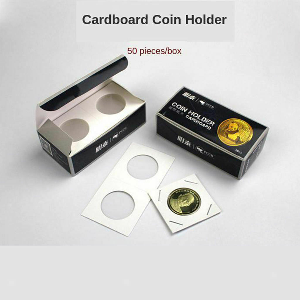 600x Coin Flips Mega Cardboard Coin Holder Collection Supplies (12 Sizes)