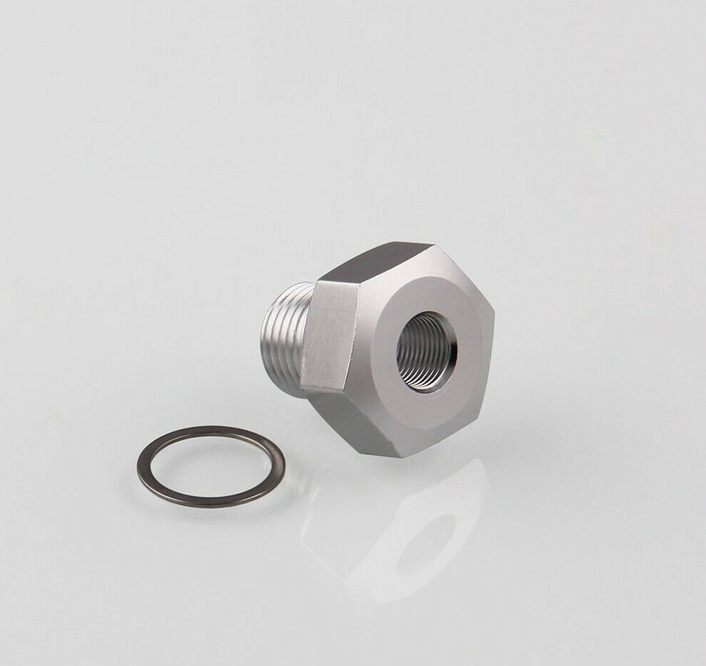 Oil Pressure Adapter Fitting M16x1.5 to 1/8 NPT LS Engine Swap Gauge Sensor Adap