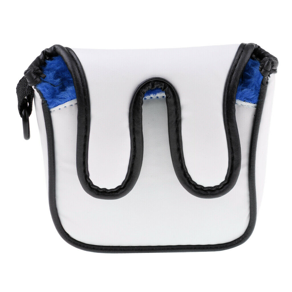 Premium Square Golf Mallet Putter Head Cover Club Protector Headcover Blue