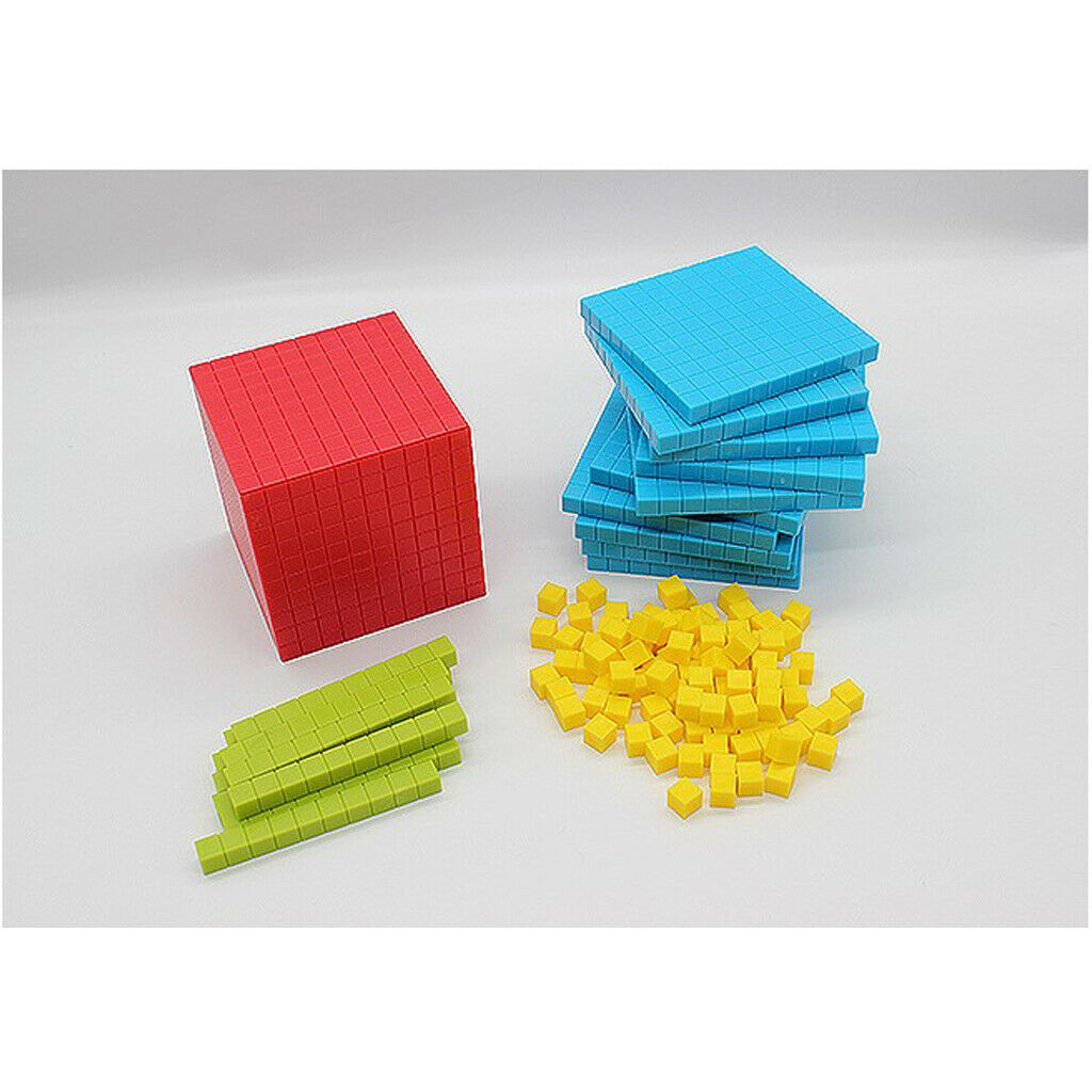 121 Packs Montessori Math Training Cube Learning Educational Toys 10cm