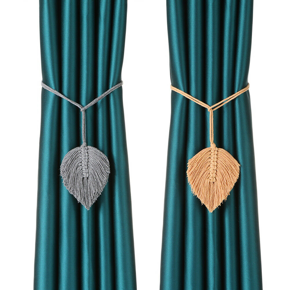 Hand-Woven Curtain Tiebacks Farmhouse Curtain Handmade Holdbacks Back Holde