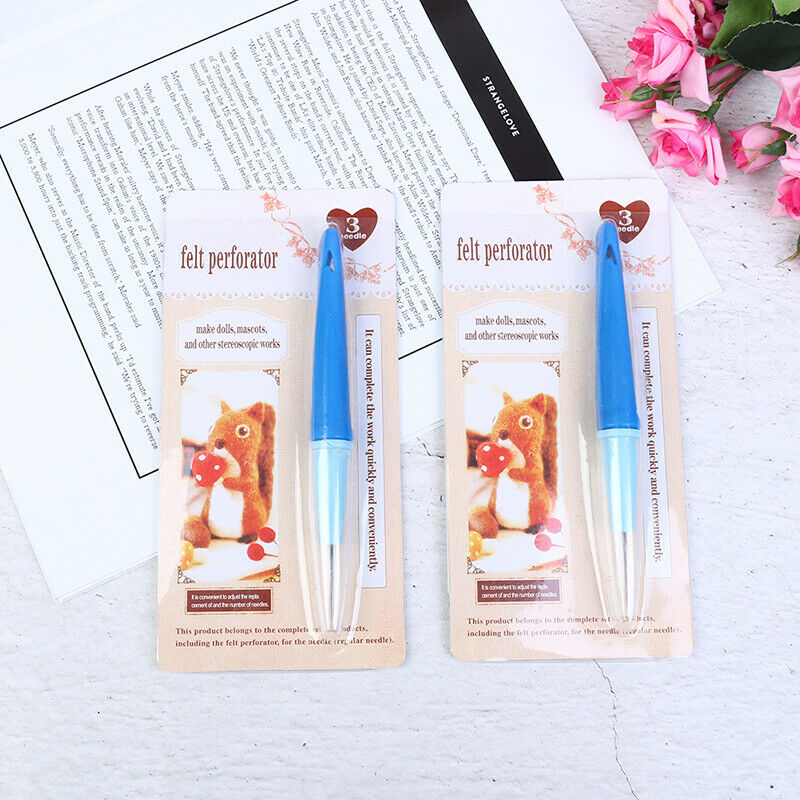 Needle pen the poking fun tools for wool felt replace needles DIY Art Han.l8