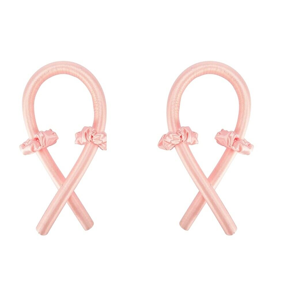 2 Pieces Women Heatless Curling Rod Headband Wave Curls Ribbon Soft Wave