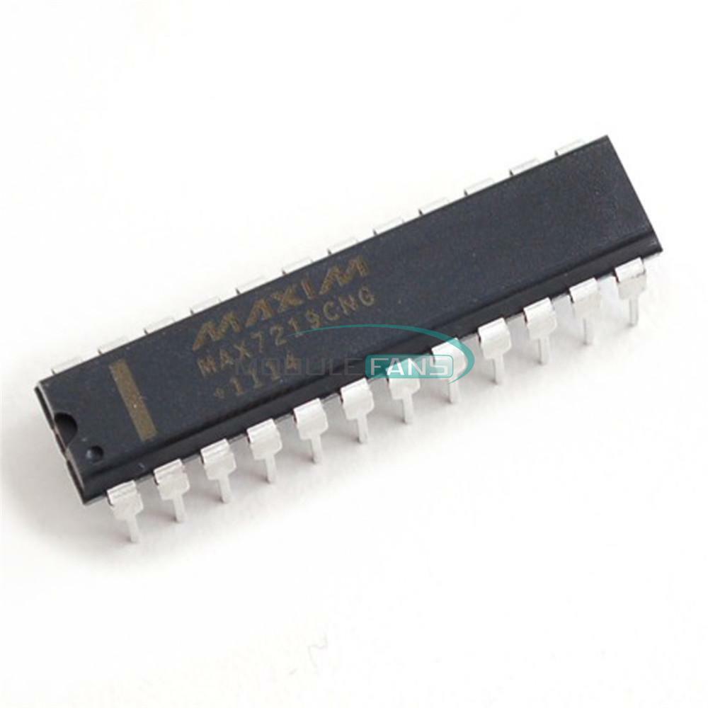 5PCS IC MAX7219CNG MAX7219 DIP-24 DRIVER LED DISPLAY 8DGT DIP