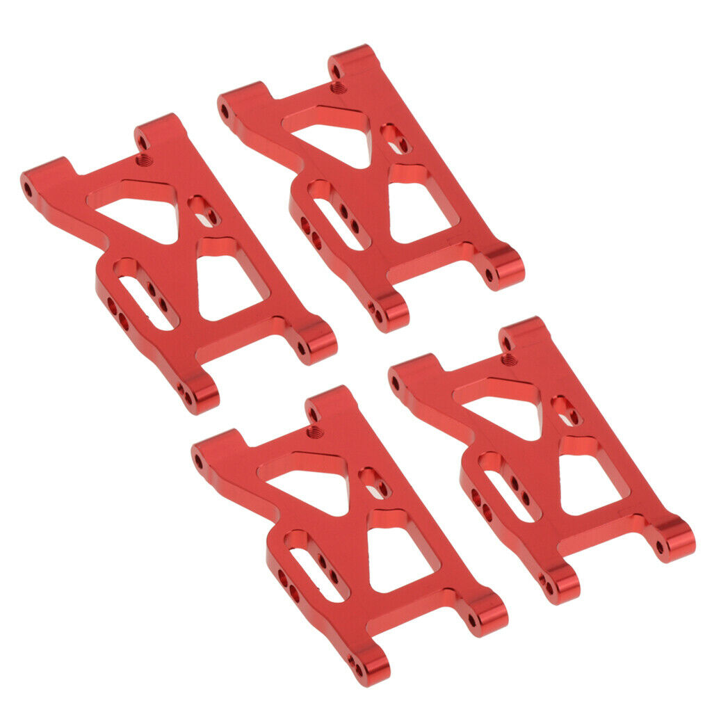 4x 1:14 RC Front Lower Swing Arms for WLtoys 144001 Car DIY Accessory Red