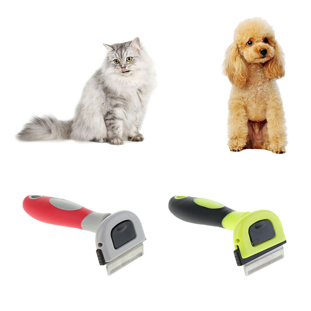 2Pcs Pet Dogs Hair Remover Pet Cat Grooming Brush For Long Fur Dog Puppy