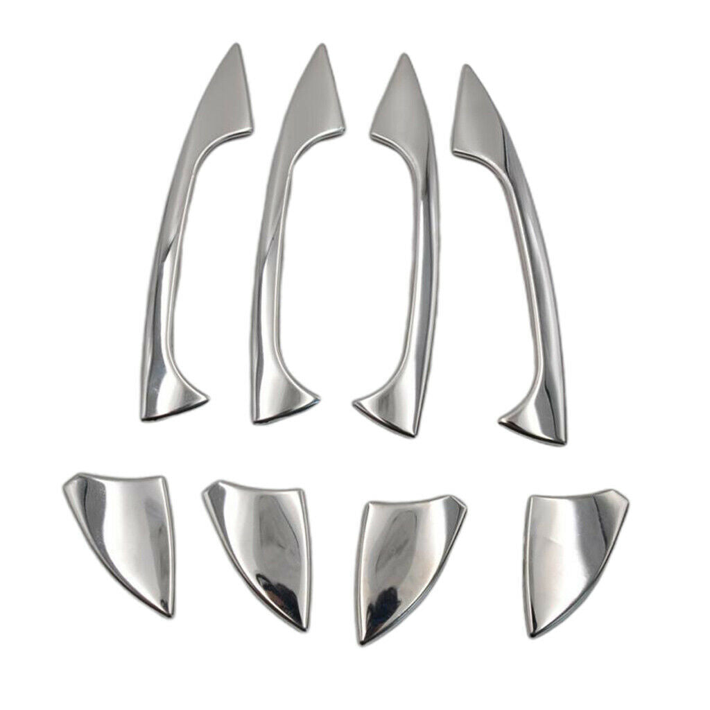 Pack of 8 Chrome Door Handle Covers Trim For Benz B/C/E/GLK/ML/CLA W204 X204
