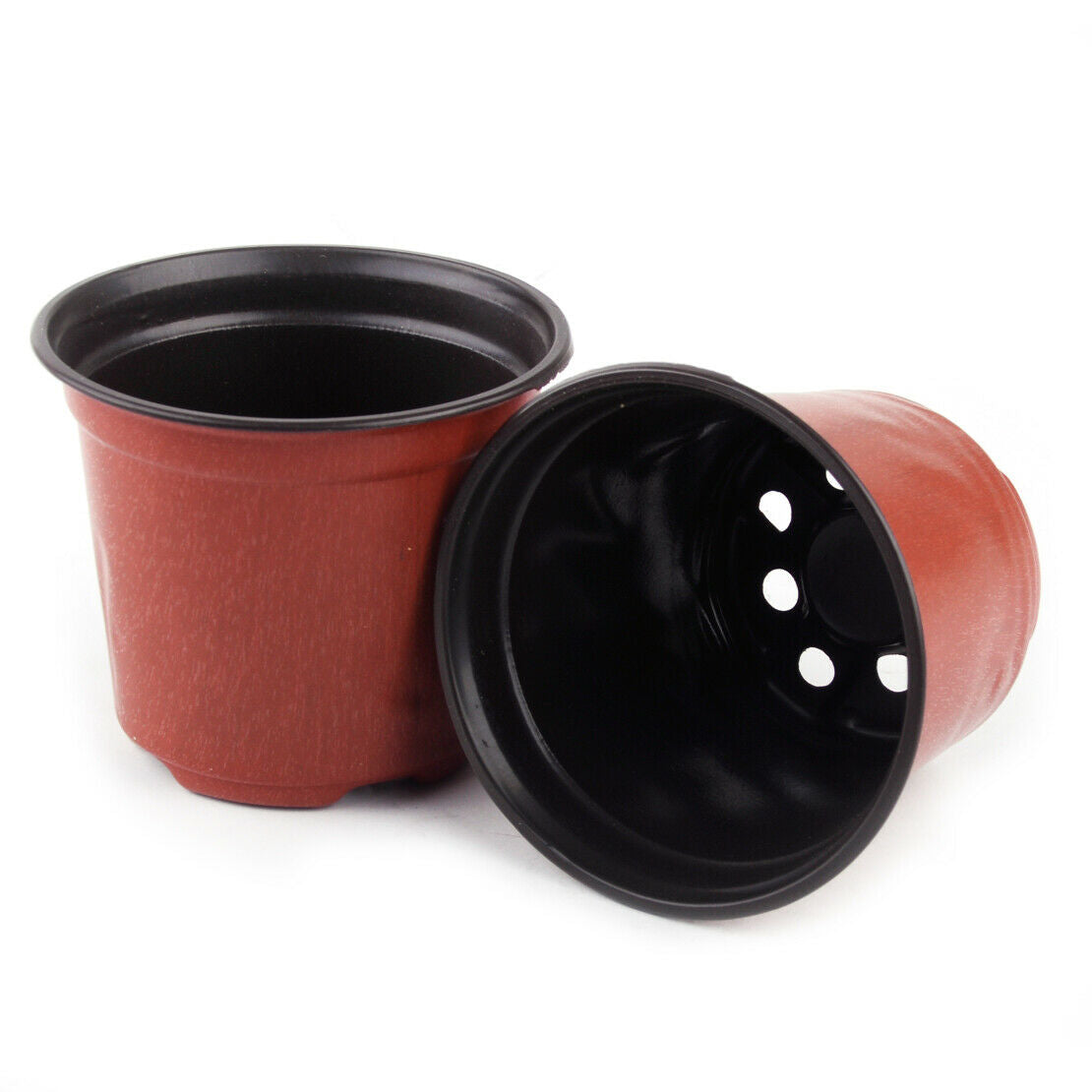 50x Flower Pots Plastic Nursery Garden Balcony Flowerpots Plant Containers An