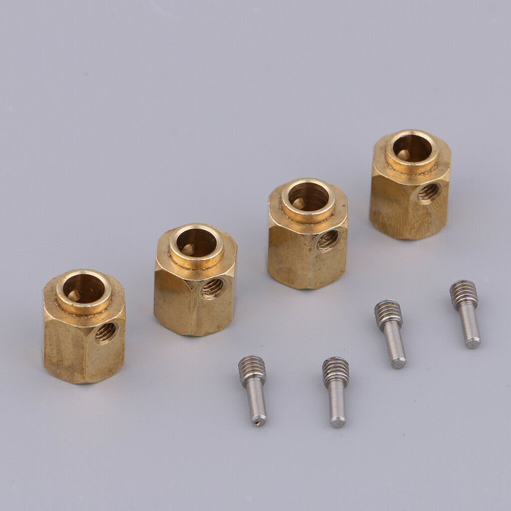 4Pcs 12mm Thickness Hex Wheel Hubs Hexagonal Adapter for    -4 TRX4 1:10
