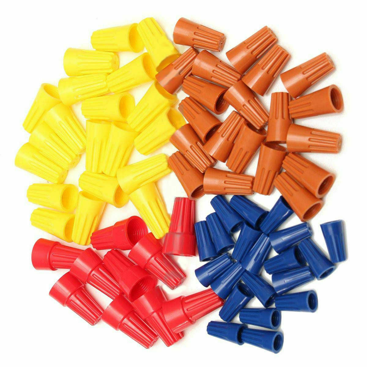70 PIECES WIRE CONNECTOR, TWIST ON ELECTRICAL NUT SPRING CAP ASSORTMENT KIT