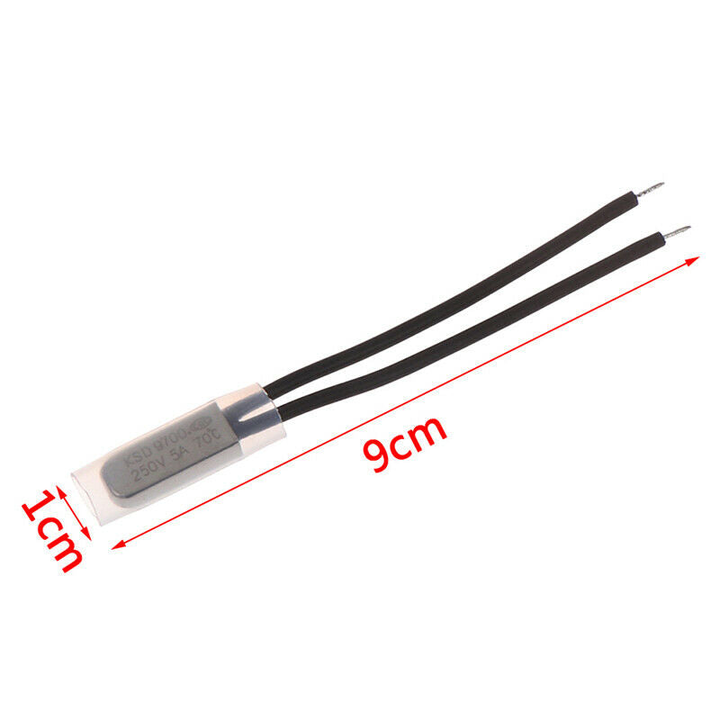 2 PCS Thermal Switch 70C Normally Closed 250V 5A Temperature Control SwitcheY WF