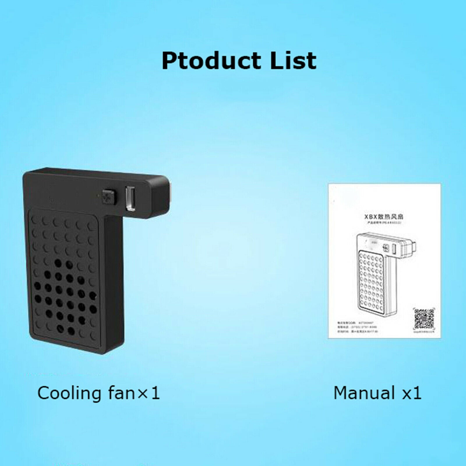Cooling Fan Rear Fan Cooler Heat Sink for X-SeriesX Game Console Accessory