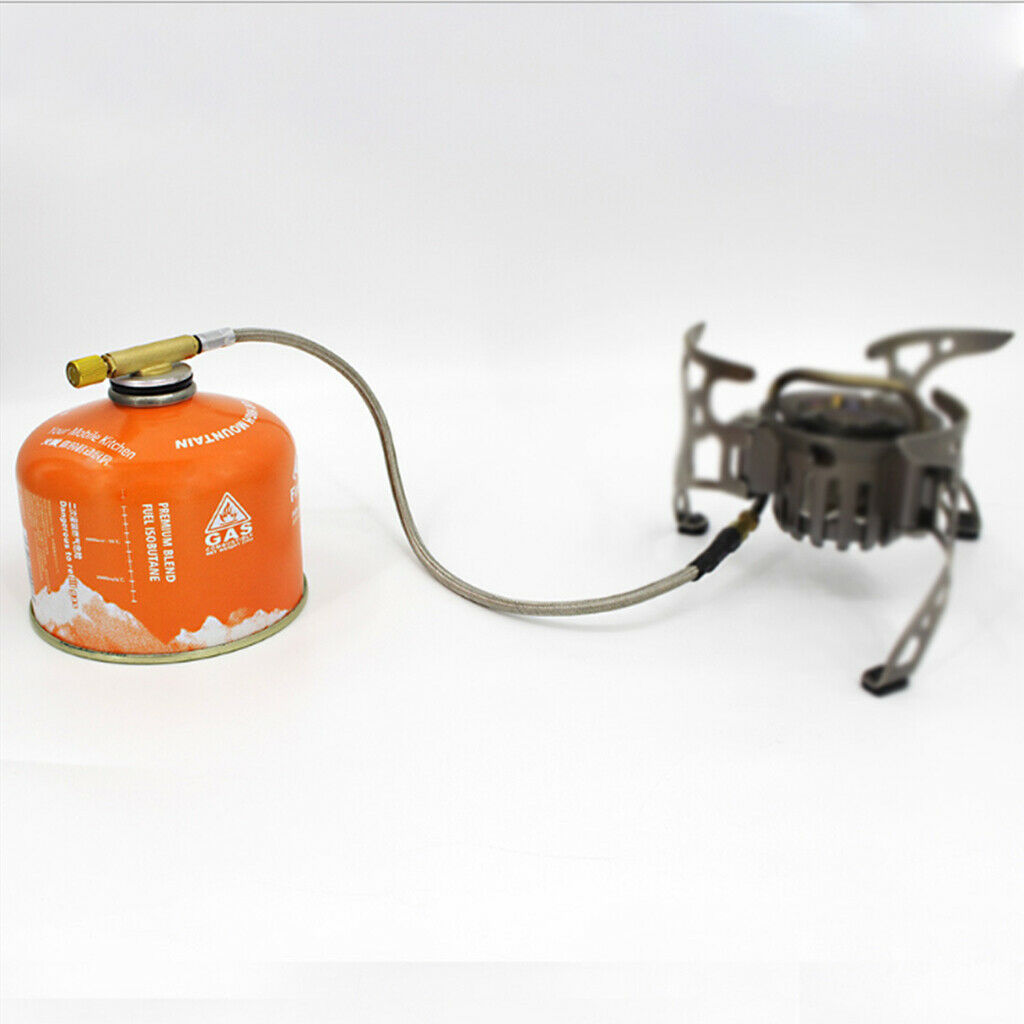 Portable Outdoor Braided Hose Gas Stove Burner Furnace Connector Gas Tank