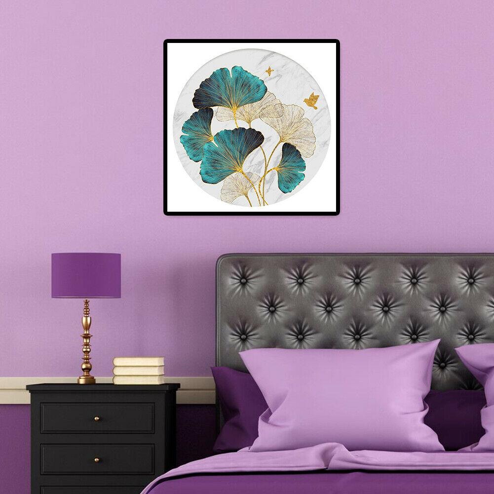 Lotus Leaf 5D DIY Full Round Drill Diamond Painting Cross Stitch for Gifts @